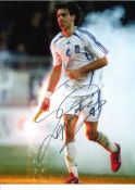 Georgios Samaras Greece Signed 16 x 12 inch football photo. Good Condition. All signed pieces come