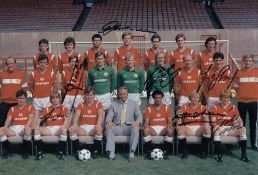 Man United Football Autographed 12 X 8 Photo, A Superb Image Depicting Manchester United's Squad
