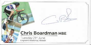 Chris Boardman signed commemorative envelope. Good Condition. All signed pieces come with a