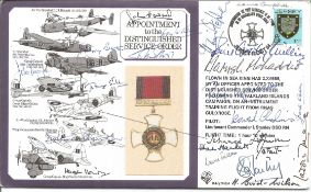 Appointment to the Distinguished Service Order signed RAF(DM)4 FDC No2 of 15. Signed by Denys