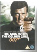 Roger Moore and Christopher Lee signed The man with the golden gun DVD insert. DVD included. Good