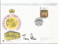Tony Blair signed 1948 London Economic Summit Conference FDC. Good Condition. All signed pieces come