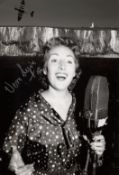 Dame Vera Lynn. 8x12 inch photo signed by WWII Forces Sweetheart, the legendary Dame Vera Lynn. Good