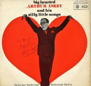 Arthur Askey signed Big Hearted Arthur Askey and his silly little songs 33rpm record sleeve.