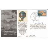 Ian Fraser VC and Jean Donnet signed 200th Anniversary of the First Manned Aerial Voyage made in a