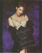 Movies and TV Chase Masterson 10x8 signed colour photo. Good Condition. All signed pieces come
