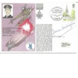 Mrs Jeanne Dodington signed RNSC(3)1 cover commemorating the 65th Anniversary of Flt Sub Lieut R A J