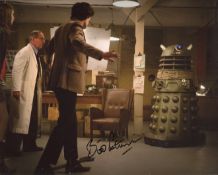 Doctor Who 8x10 inch photo scene signed by actor Bill Paterson. Good Condition. All signed pieces