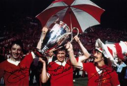 Liverpool Football Autographed 12 X 8 Photo, A Superb Image Depicting Liverpool's Jimmy Case, Phil
