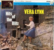 Vera Lynn signed Hits of the Blitz 33rpm record sleeve. Also signed by one other on reverse.