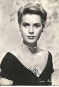 Grace Kelly signed 6x4 black and white photo. Good Condition. All signed pieces come with a