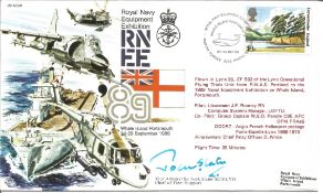 Vice Admiral Sir Jock Slater signed Royal Navy Equipment Exhibition cover JS(AC)41. Sir Jock