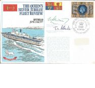 Admiral Sir Terence Lewin and Rear Admiral J O Roberts signed RNSC(2)7 cover commemorating the