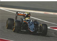 Sergio Perez signed 12x8 colour in action photo. Good Condition. All signed pieces come with a