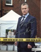 DCI Banks. 8x10 TV police drama series photo signed by actor Stephen Tompkinson. Good Condition. All