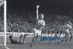 Rodney Marsh Football Autographed 12 X 8 Photo, A Superb Image Depicting The Manchester City