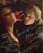 Dracula AD72. 8x10 horror movie photo signed by Christopher Neame and Caroline Munro. Good