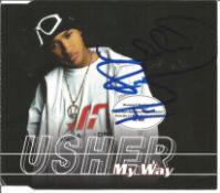 Usher signed CD insert. Good Condition. All signed pieces come with a Certificate of Authenticity.