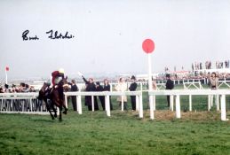 Red Rum. 8x12 inch photo of Red Rum winning the Grand National signed by the horses jockey, the late