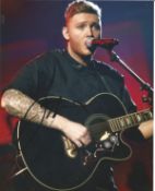 Music James Arthur 10x8 signed colour photo. Good Condition. All signed pieces come with a