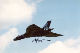 Vulcan Bomber Pilot. 8x12 inch photo signed by Wing Commander Adrian Sumner who served with 9, 44