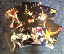 Boxing collection 6 fantastic signed photos from the British ring names include Colin Jones,