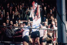 Phil Thompson Football Autographed 12 X 8 Photo, A Superb Image Depicting The Liverpool Captain