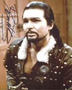 Doctor Who 8x10 inch photo scene from Doctor Who Marco Polo signed by Derren Nesbitt who played