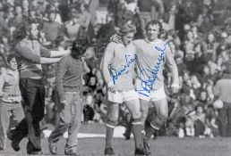 Denis Law Football Autographed 12 X 8 Photo, A Superb Image Depicting Manchester City's Mike