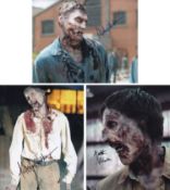 Blowout Sale! Lot of 3 Walking Dead hand signed 10x8 photos. This beautiful lot of 3 hand-signed