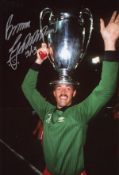 Bruce Grobbelaar Football Autographed 12 X 8 Photo, A Superb Image Depicting The Liverpool