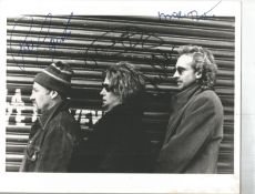 Mike and the Mechanics signed 10x8 black and white photo. Good Condition. All signed pieces come