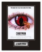 Stunning Display! Candyman Tony Todd hand signed professionally mounted display. This beautiful