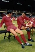 Ron Yeats Football Autographed 12 X 8 Photo, A Superb Image Depicting The Liverpool Captain And