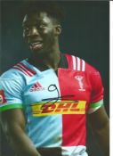 Rugby Gabriel Ibitoye 12x8 signed colour photo pictured while playing for Harlequins. Good