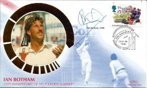 Cricket Sir Ian Botham signed FDC 15Th Anniversary of His Golden Summer PM Botham's Golden Summer