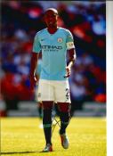 Football Fernandinho 12x8 signed colour photo pictured playing for Manchester City. Fernando Luiz