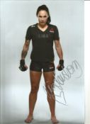 UFC Lina Lansberg 12X8 signed colour photo. Lina Lansberg (born 13 March 1982) is a Swedish