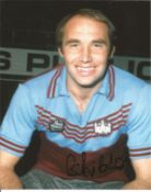 Football Bryan Pop Robson signed 10x8 colour photo pictured during his playing days with West Ham