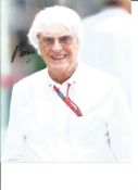 Motor Racing Bernie Ecclestone 10x8 signed colour photo. Good Condition. All signed pieces come with