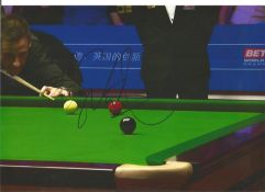 Snooker David Gilbert 12x8 signed colour photo. Good Condition. All signed pieces come with a