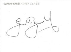 Cricket Sir Geoffrey Boycott 7x5 signature piece. Sir Geoffrey Boycott, OBE, is a retired Test