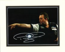 Darts Phil the Power Taylor signed 10x8 mounted colour photo. Philip Douglas Taylor (born 13