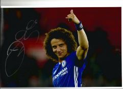 Football David Luiz signed 12x8 colour photo pictured during his time with Chelsea. David Luiz