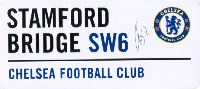 Football Antonio Rudiger signed Stamford Bridge SW6 Chelsea Football Club commemorative metal road