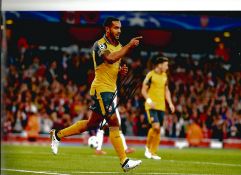 Football Theo Walcott 12x8 signed colour photo pictured while playing for Arsenal. Theo James