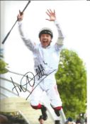 Horse Racing Frankie Dettori 12x8 signed colour photo. Lanfranco "Frankie" Dettori, MBE (born 15
