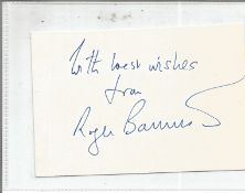 Athletics Sir Roger Bannister 5x4 signature piece. Sir Roger Gilbert Bannister CH CBE FRCP (23 March