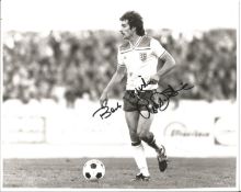 Football Alan Devonshire 10x8 signed black and white photo pictured in action for England. Alan