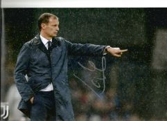 Football Massimiliano Allegri signed 12x8 colour photo pictured while manager of Juventus.